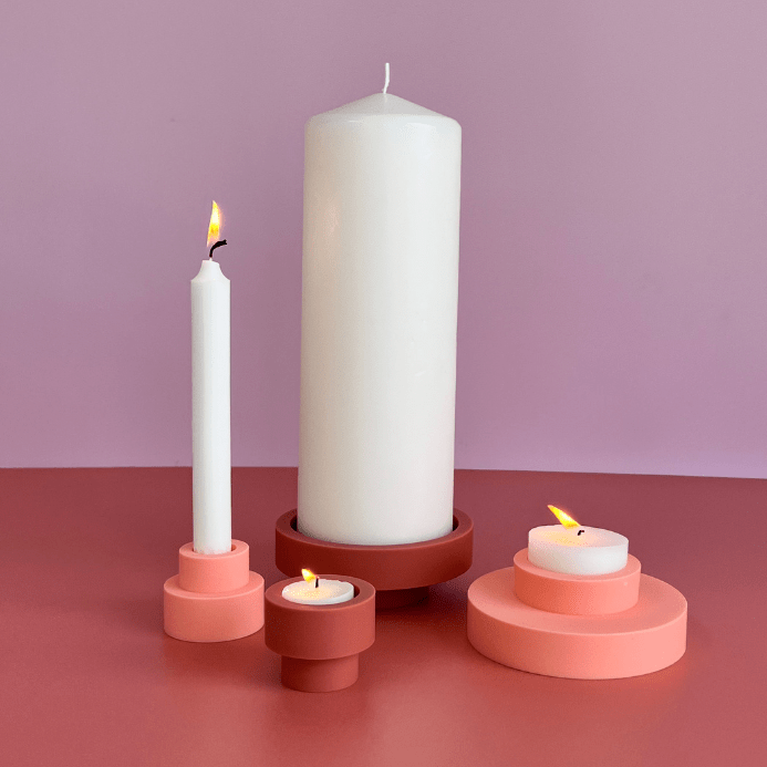 PORTER GREEN – FLIPP-L SILICONE CANDLE HOLDER - Yellow